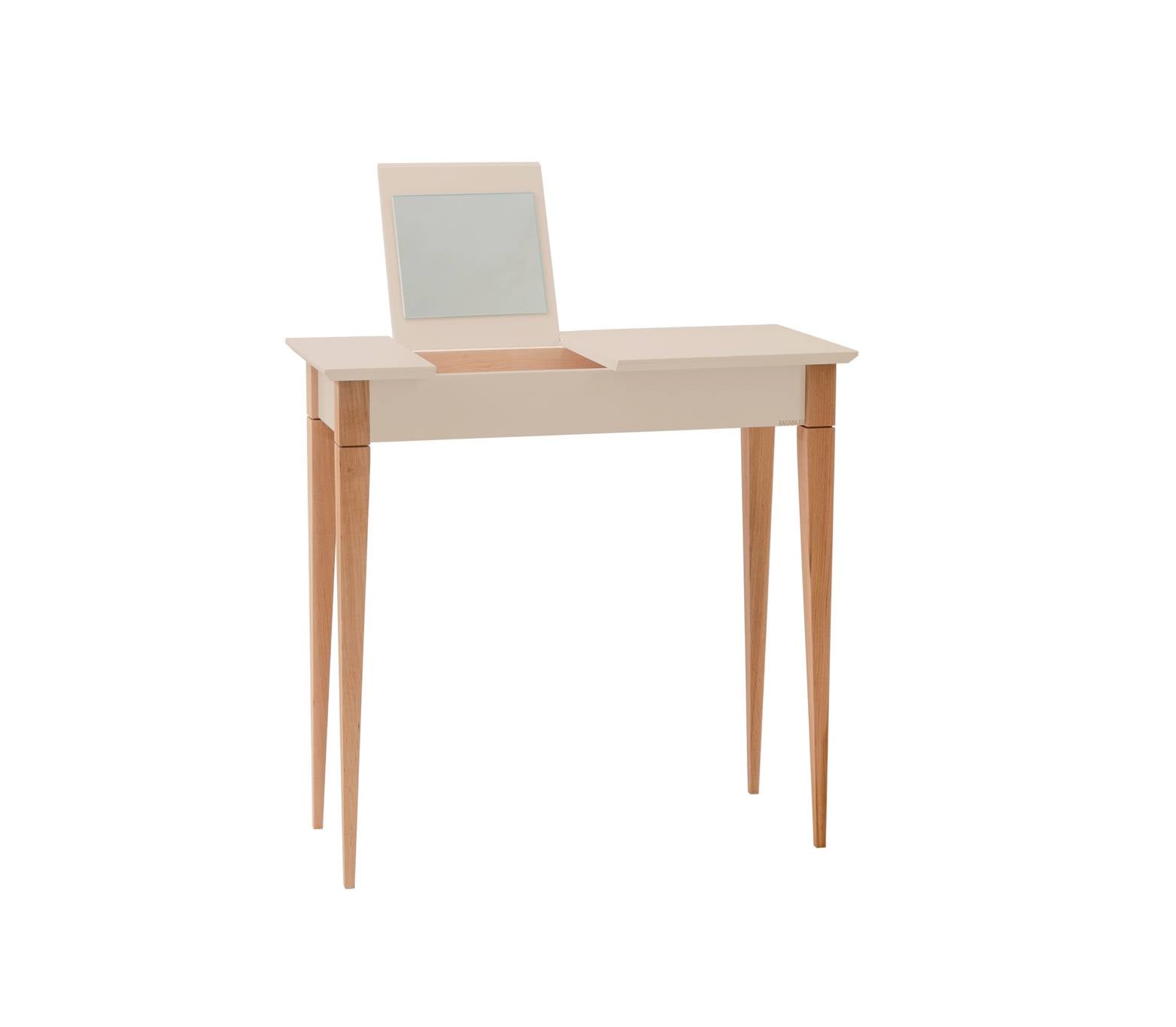 Mimo Sminkebord Med Spejl 65x35cm Brun Beige
