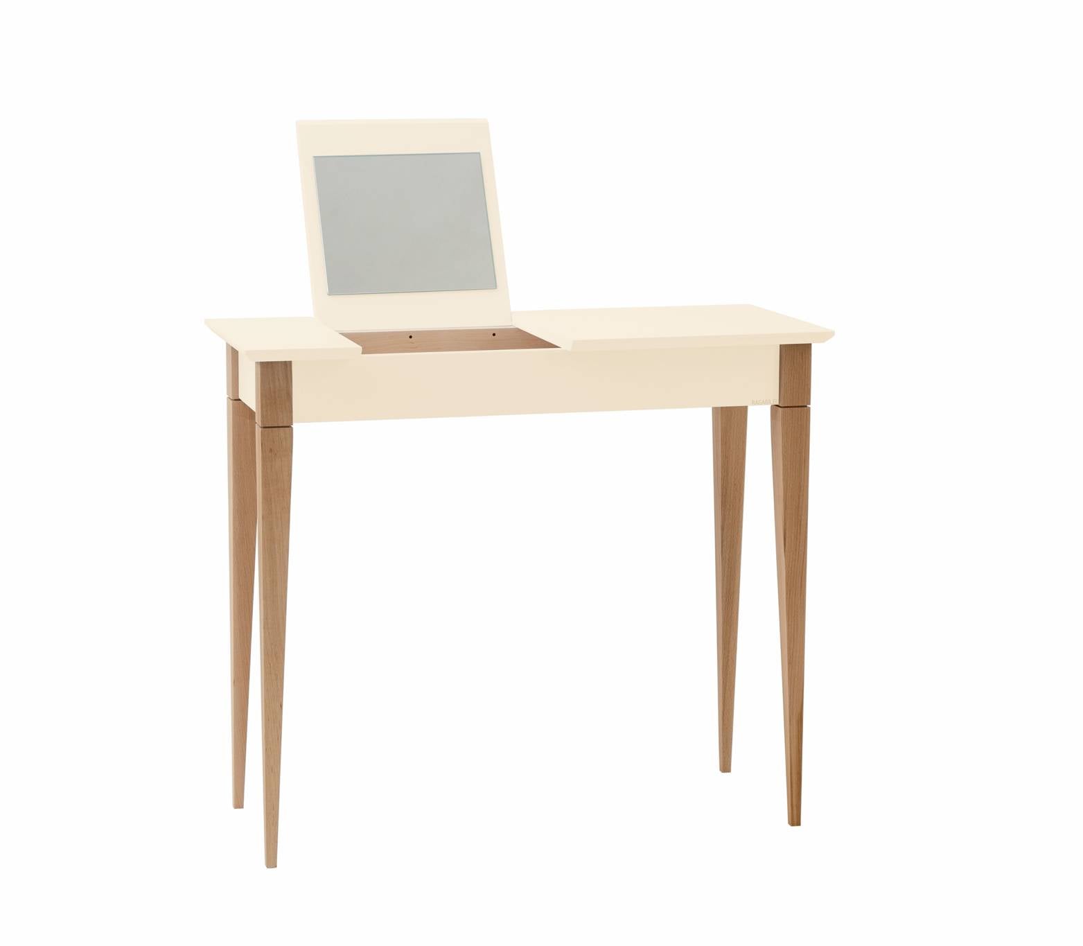 Mimo Sminkebord Med Spejl 85x35cm Kridthvid  Chalk
