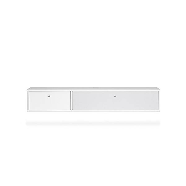 Mistral Tv Modul Snehvid Med Stofklap 133 23 Cm : Erling Christensen Møbler