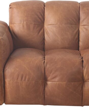 Modulsofa Dutchbone Element Lædersofa   ægte Koskind Rødbrun Venstrevendt