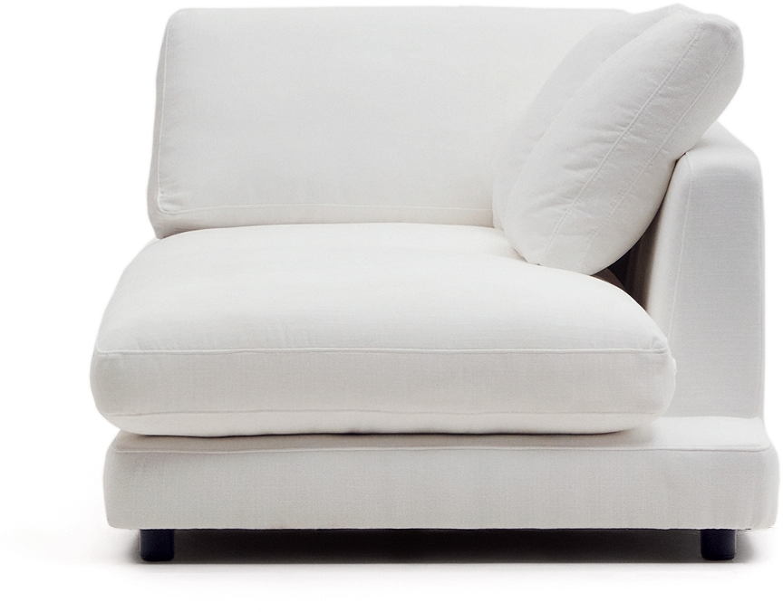 Modulsofa Kave Home Gala M1 Polstret   Hvid Med Højre Chaiselong H62ã 105ã 193 Cm