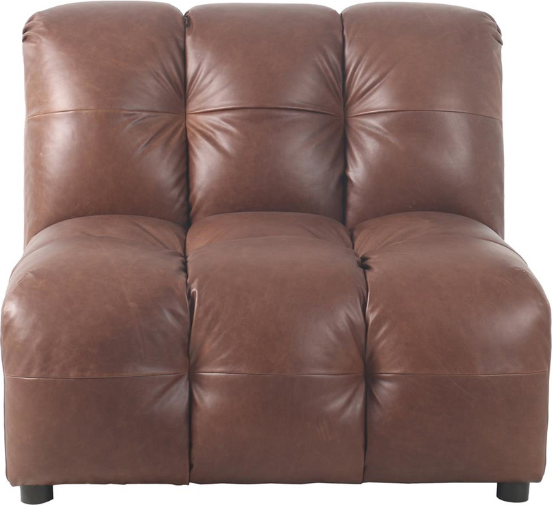 Modulsofa Midtmodul Dutchbone Element Mudderbrun Koskindslæder 100ã 102ã 84 Cm