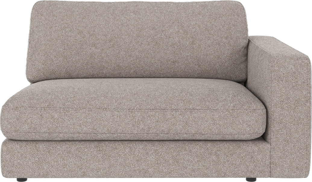Modulsofa Rowico Duncan Højre Armlæn   Gråt Bobby   Stof H78xb129xd103 Cm