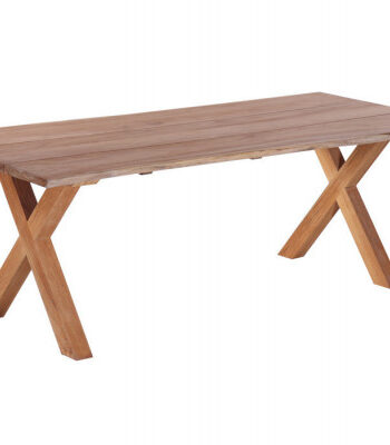 Mona Plankebord 90x200 Cm   Bordben   Teak Kryds