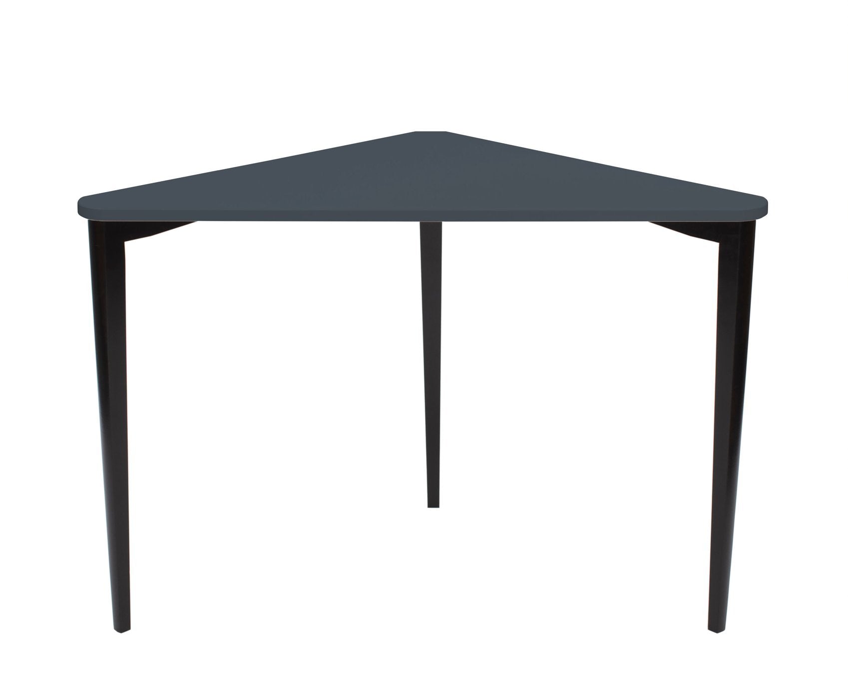 Naja Hjørneskrivebord B114 L85 H75cm Grafit Sorte Ben