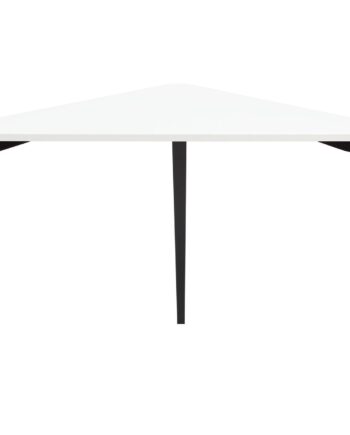 Naja Hjørneskrivebord B114   L85   H75cm Hvide Sorte Ben