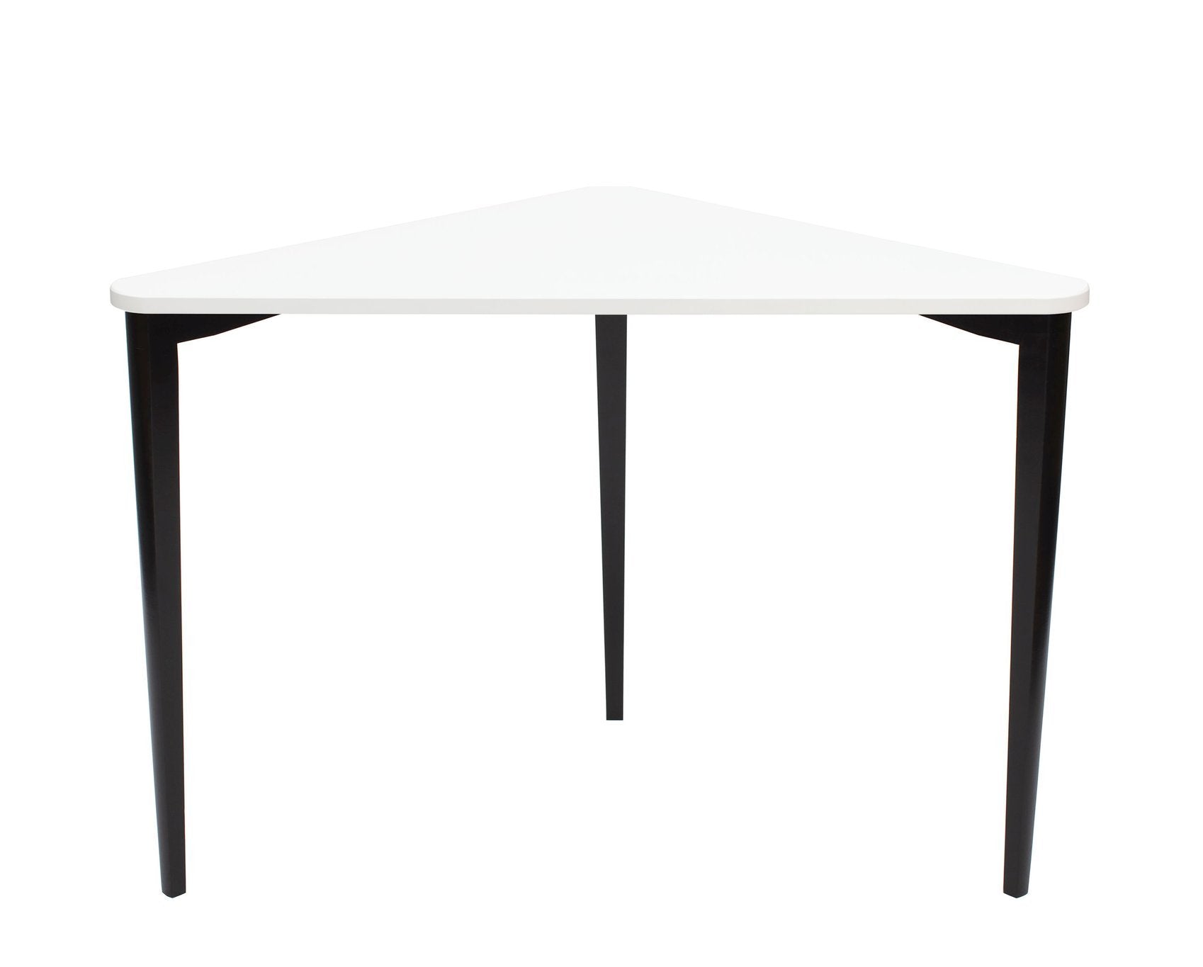 Naja Hjørneskrivebord B114 L85 H75cm Hvide Sorte Ben