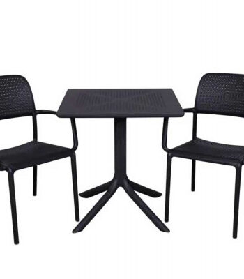 Nardi Clip Bora Cafesæt 80x80 Antracit