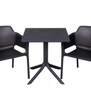 Nardi Clip Net Cafesæt 70x70 Antracit