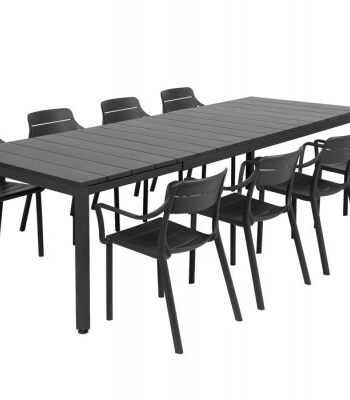 Nardi Rio Cassia Havemøbelsæt 210-280cm Antracit