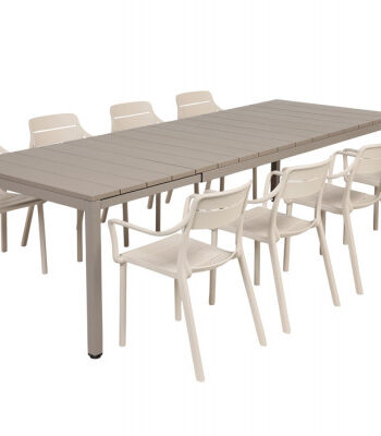 Nardi Rio Cassia Havemøbelsæt 210-280cm Latte Sand