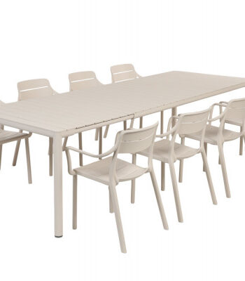 Nardi Tevere Cassia Havemøbelsæt 210-275cm Sand