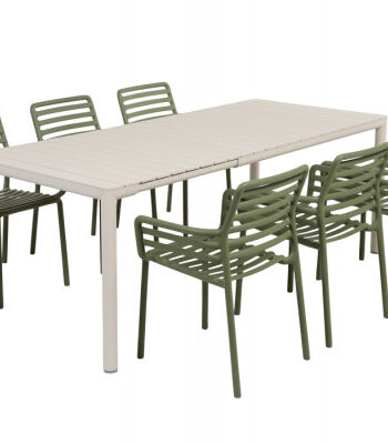 Nardi Tevere Doga Havemøbelsæt 147-211cm Sand Agave
