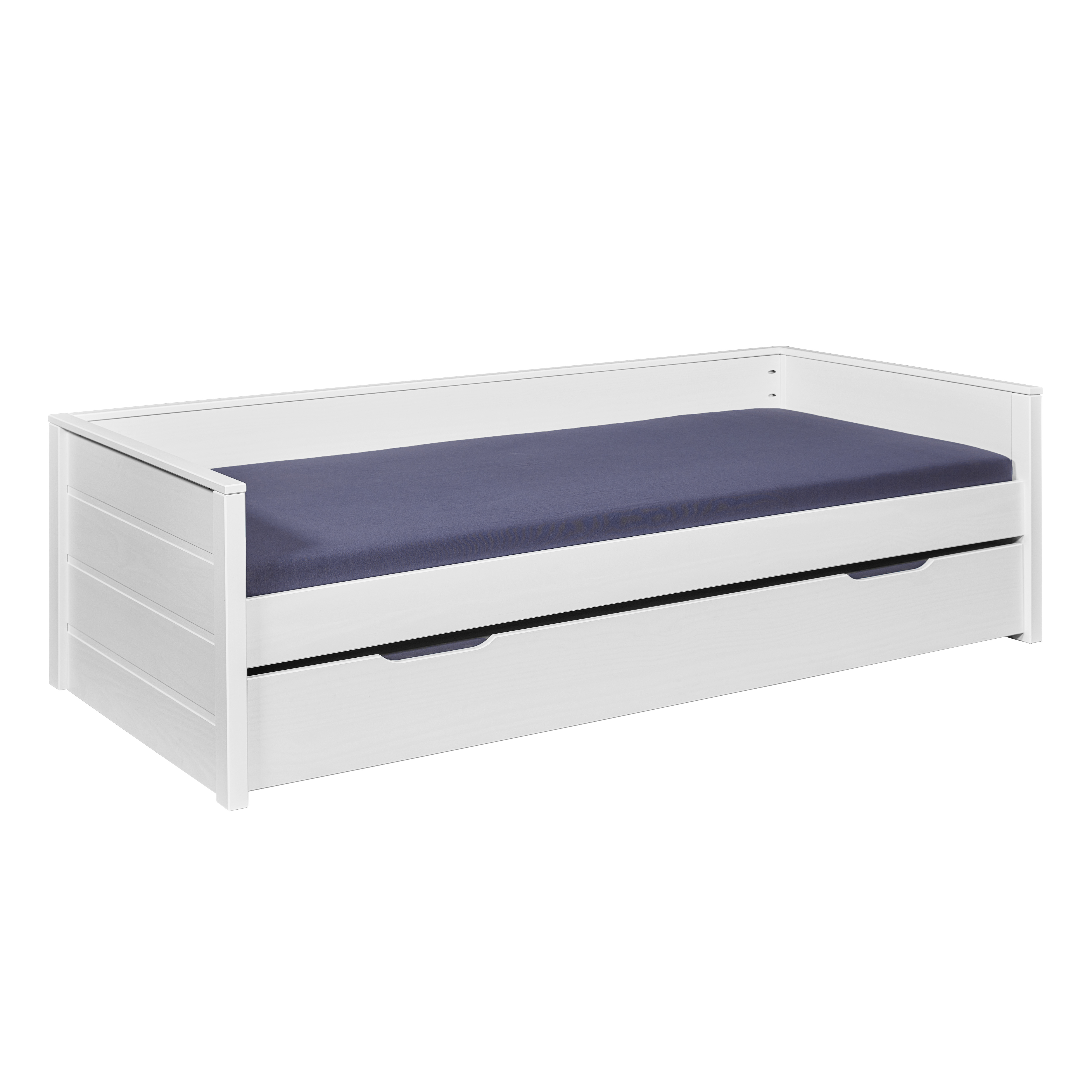Nordic Living Collection Dream The Future     Lamelbund Og Ekstra Soveplads Hvid Fyrretræ  90x200