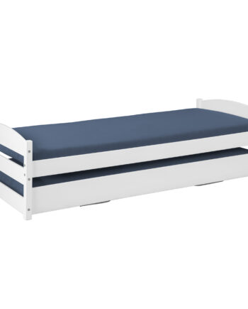 Nordic Living Collection Dreamy Double  - -  Sengeramme     Lamelbund Og Ekstra Soveplads Hvid Træ  90x200
