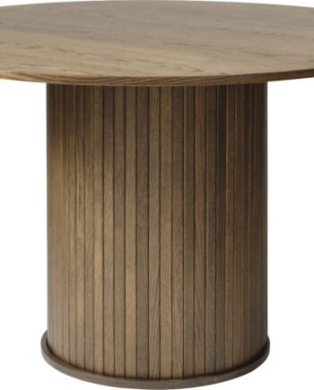 Nordique Design Nola Rundt Spisebord   Røget Egetræ ø120   H75 Cm