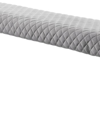 Nordique Design Ottowa Entrébænk   Gråt Fløjl Med Sorte Metalben  160   34   46 Cm