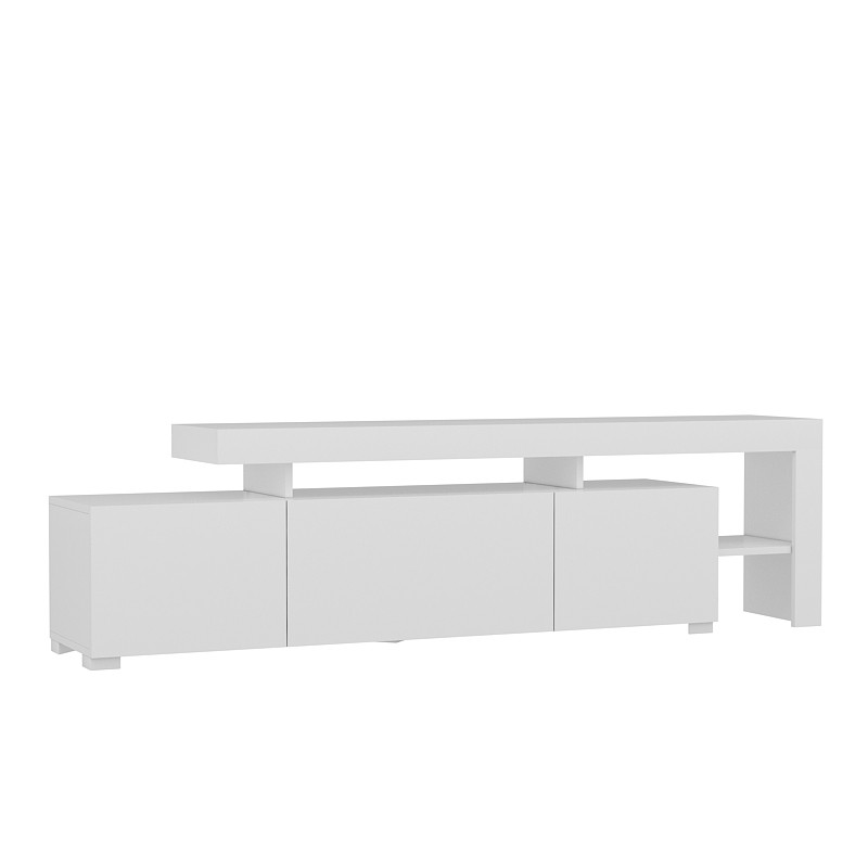 Nordvärk Beliz Tv-bord Pvc-kantbånd Led-lys Hvid Melamin 192x37