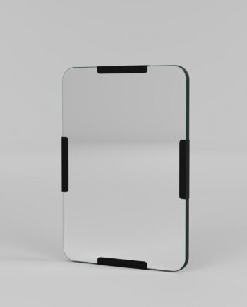 Nordvärk Code Vægspejl  Rektangulær Spejlglas Og Sort Mdf  50x70