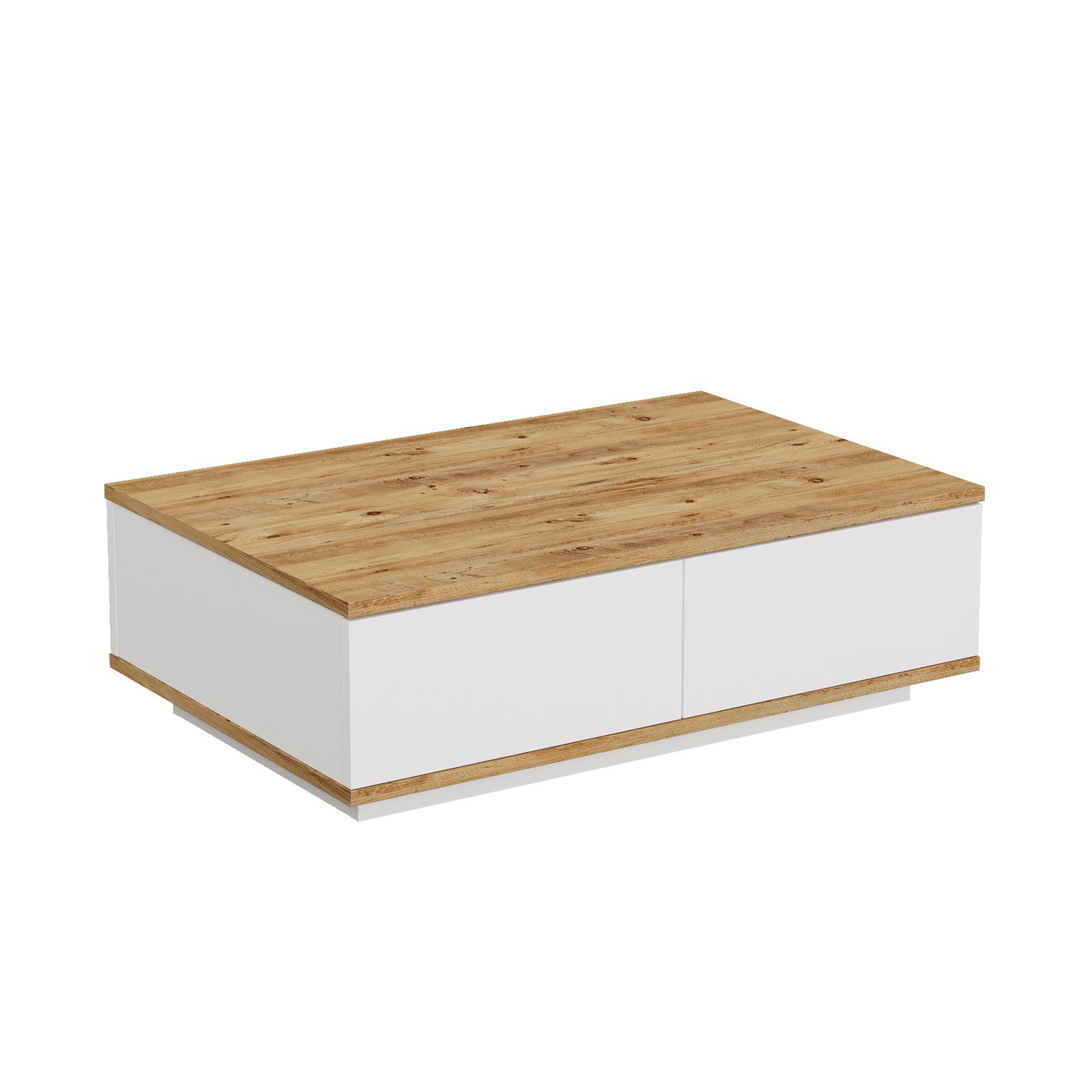 Nordvärk Fr14 Sofabord Låger Atlantic Pine Og Hvid Melamin 90x60