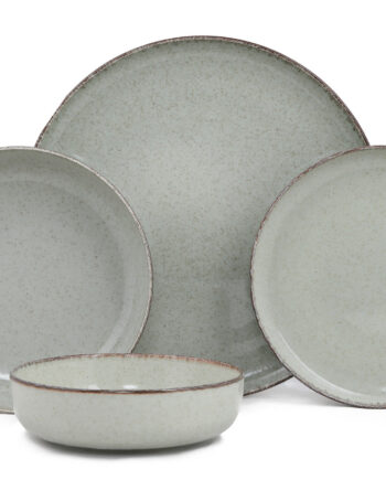 Nordvärk Mod24y2730p03 Spisestel Grøn Porcelæn  24 Dele