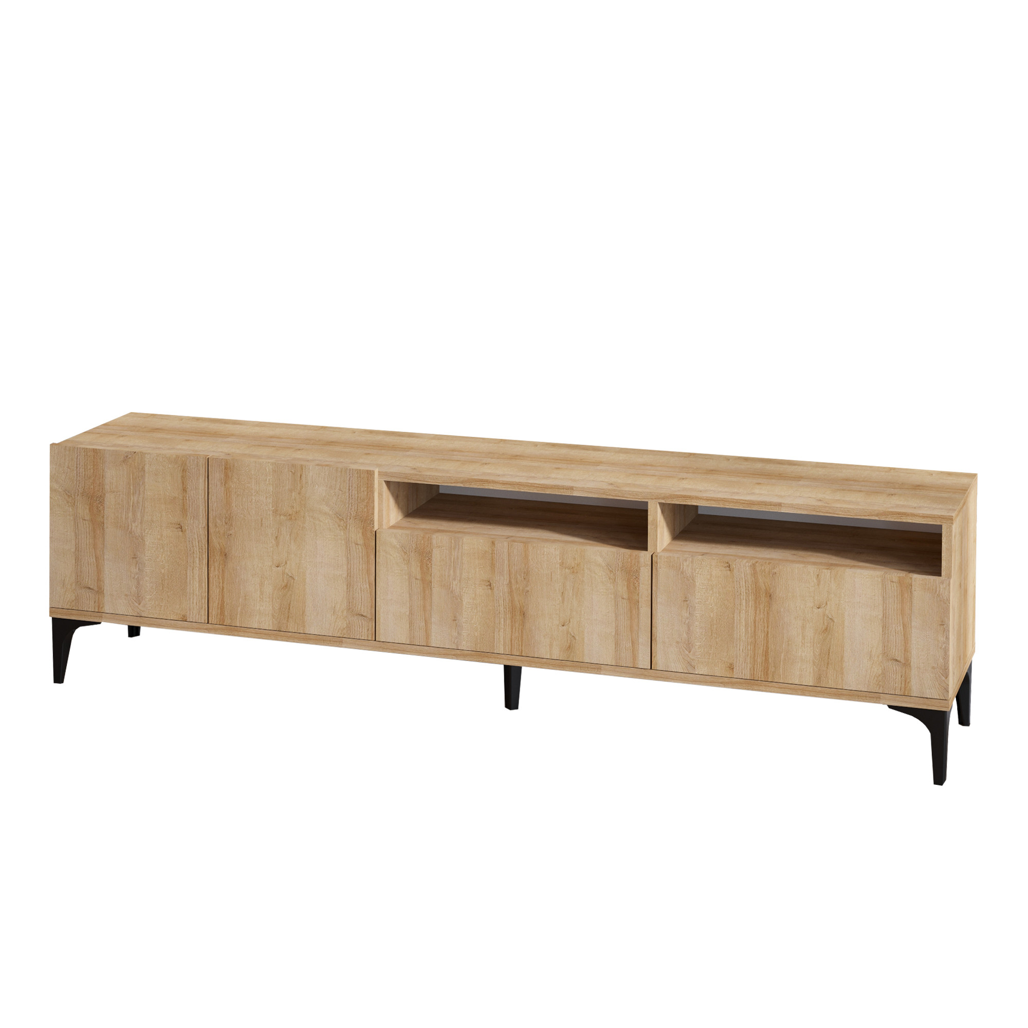 Nordvärk Ross Tv-bord Låger Og Rum Egefarvet Melamin Og Plast 180x35