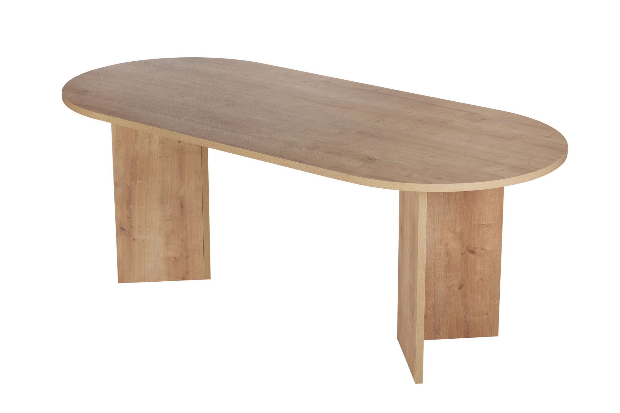 Nordvärk Sable Spisebord Oval Natur Safireg Melamin 200x90