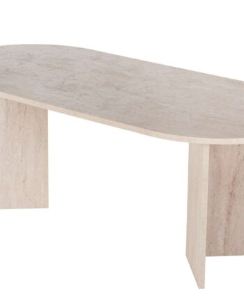 Nordvärk Sable Spisebord  Oval Sand Travertin Melamin  200x90