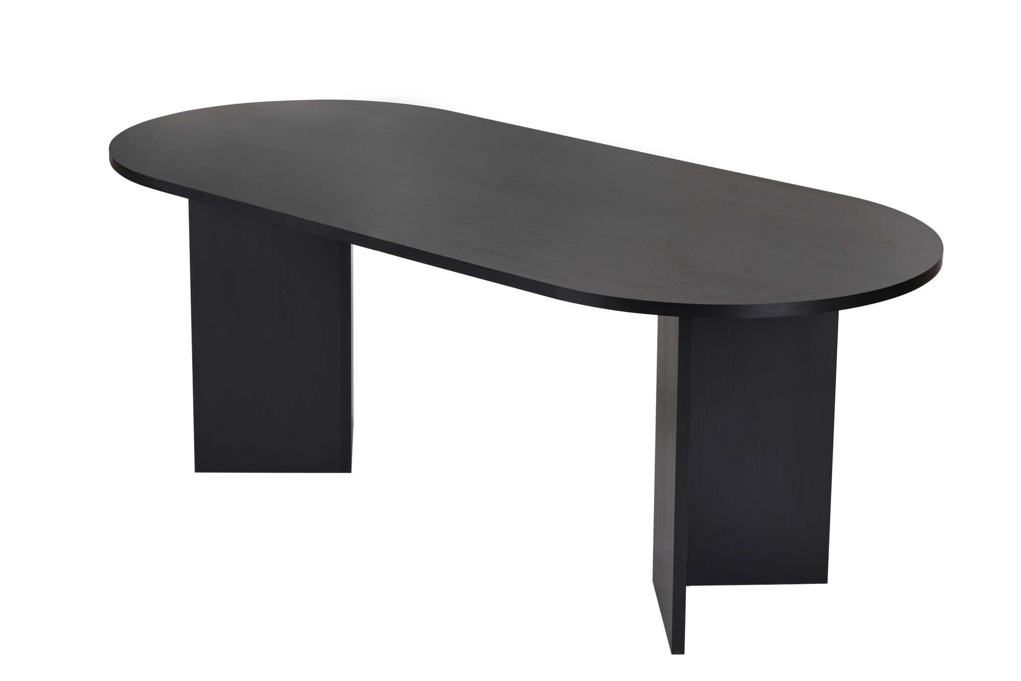 Nordvärk Sable Spisebord Oval Sort Træ Melamin 200x90