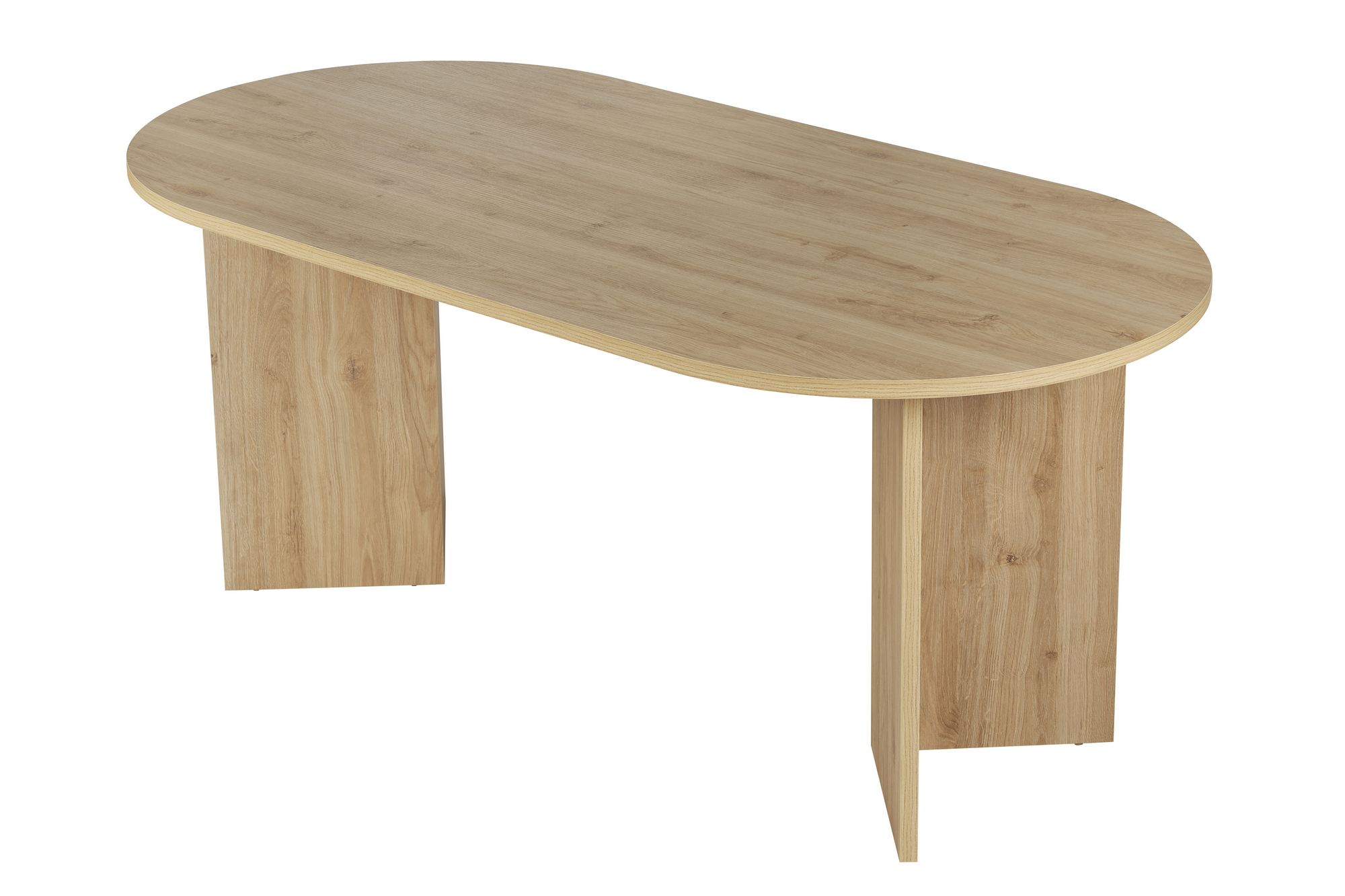 Nordvärk Sablin Spisebord Oval Natur Cadiz Egetræ Melamin 180x90