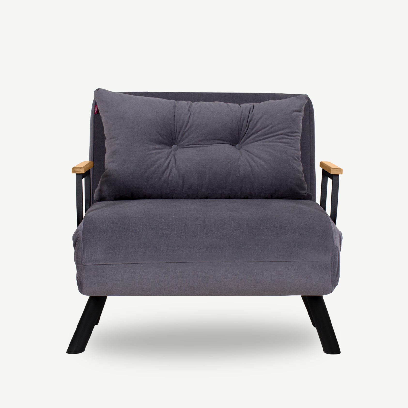 Nordvärk Sando Single Sovesofa Grå Polyester Og Metal 175x60