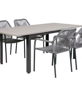 Nydala Naomi Havemøbelsæt 90x150 200 Cm Grå