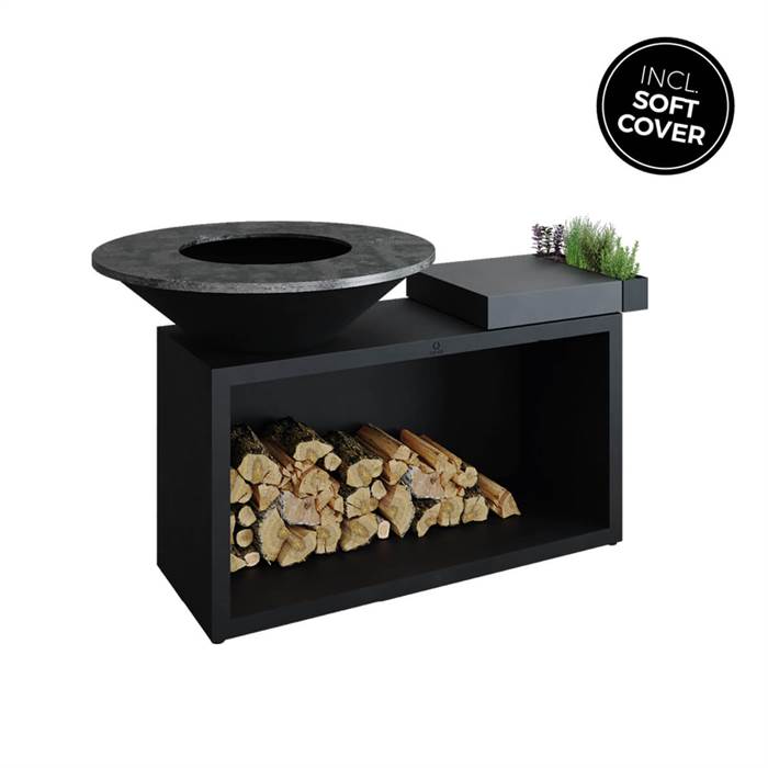 Ofyr Grill Island Black 100 Ceramic Dark Grey  : Erling Christensen Møbler
