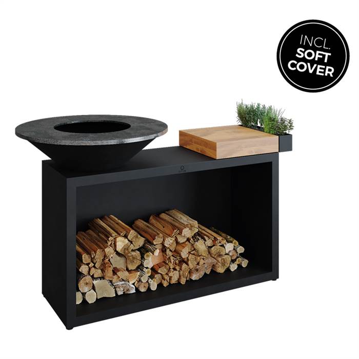 Ofyr Grill Island Black 85 Teak Wood  : Erling Christensen Møbler