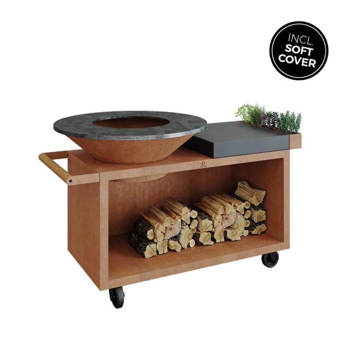 Ofyr Grill Island Corten 100 Pro Ceramic Dark Grey  : Erling Christensen Møbler