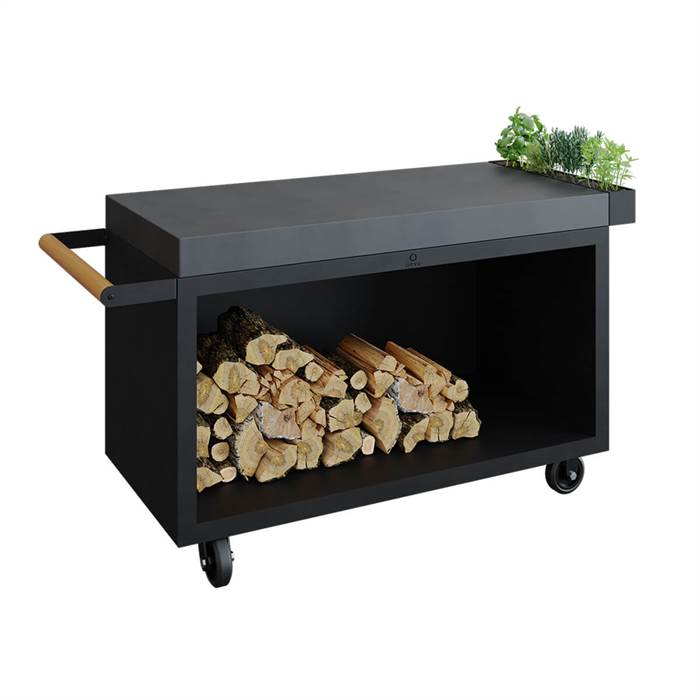 Ofyr Mise En Place Table Black Pro 135 Ceramic Dark Grey  : Erling Christensen Møbler