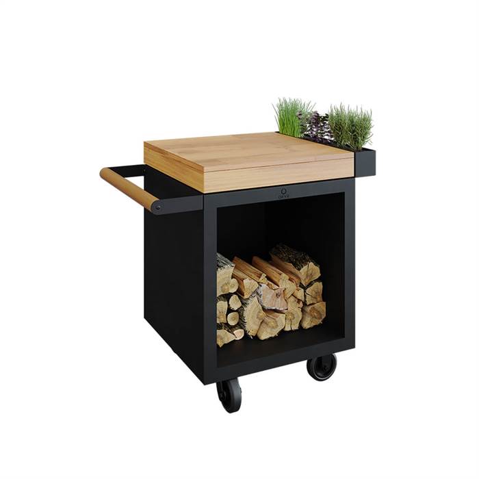 Ofyr Mise En Place Table Black Pro 65 Teak Wood  : Erling Christensen Møbler