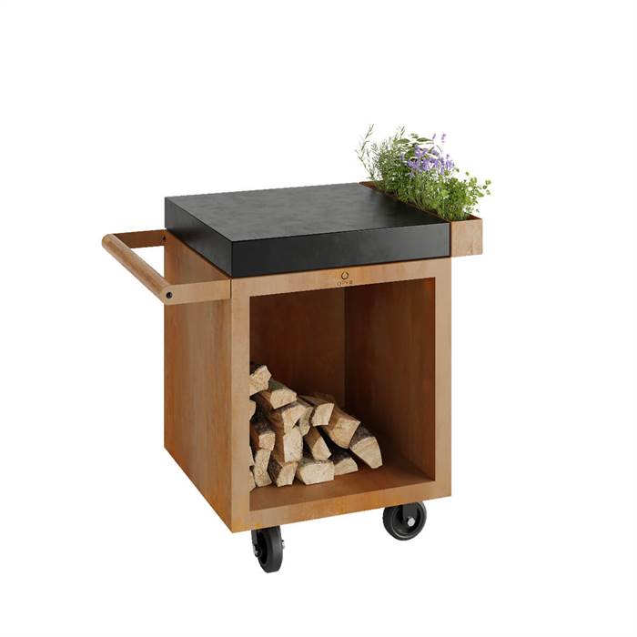 Ofyr Mise En Place Table Corten Pro 65 Ceramic Dark Grey  : Erling Christensen Møbler