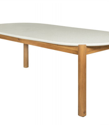 Olivia Havebord 210x95 Cm Akacie Terrazzo