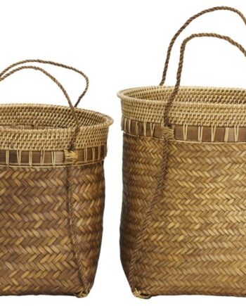 Opbevaringskurv House Doctor Balie Bambus Og Rattan Natur ø35 Cm