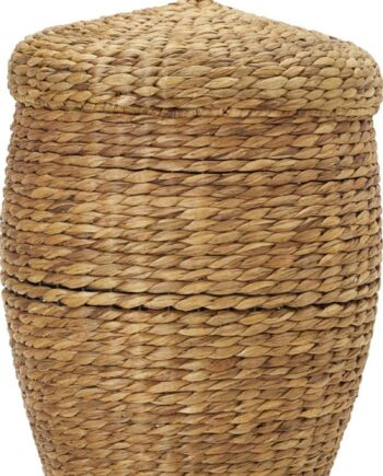 Opbevaringskurv Med Låg House Doctor Aske ø45xh60 Cm Natural Søgræs