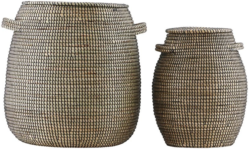 Opbevaringskurvesæt House Doctor Effect Søgræs Natur Stk ø45 H53 Cm