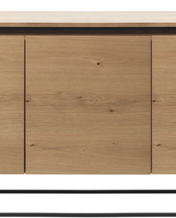 Opbevaringsskænk Nordique Design Rivoli Natur Egetræ Metalramme 155ã 45ã 80 Cm