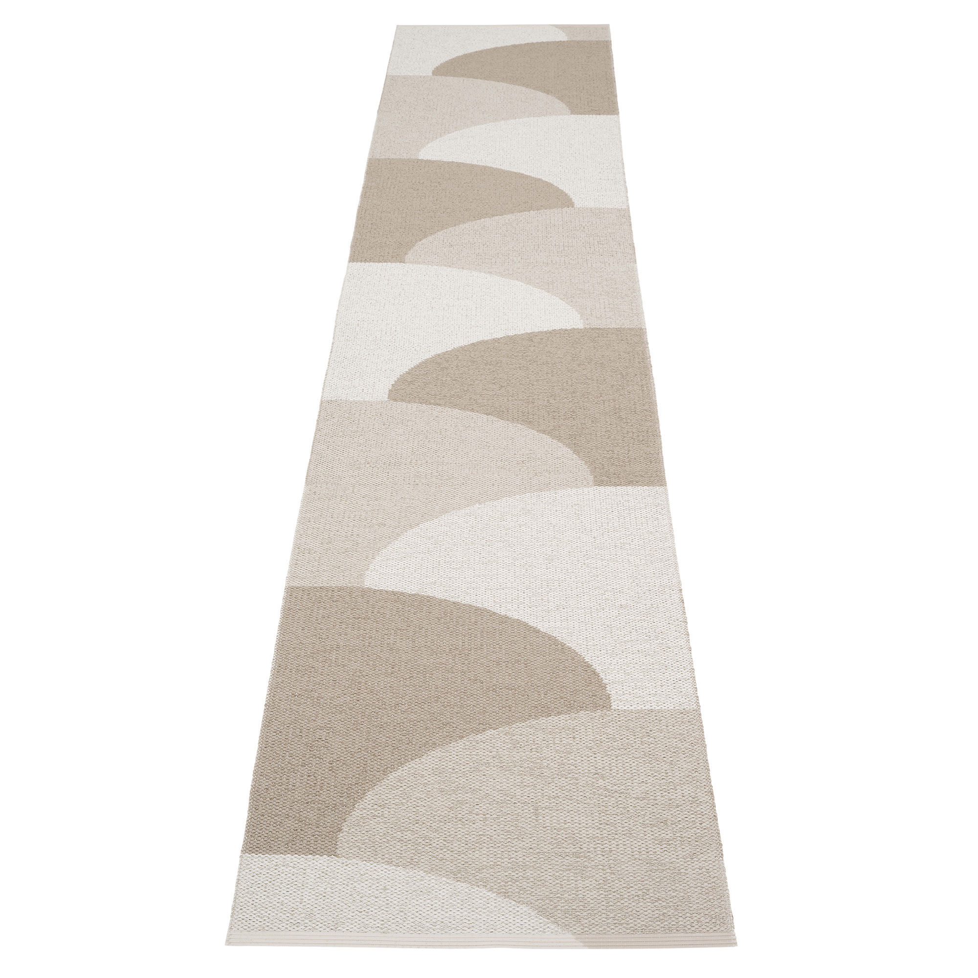 Pappelina Hill Tæppe 70x360 Cm Dark Linen Linen Fossil Grey