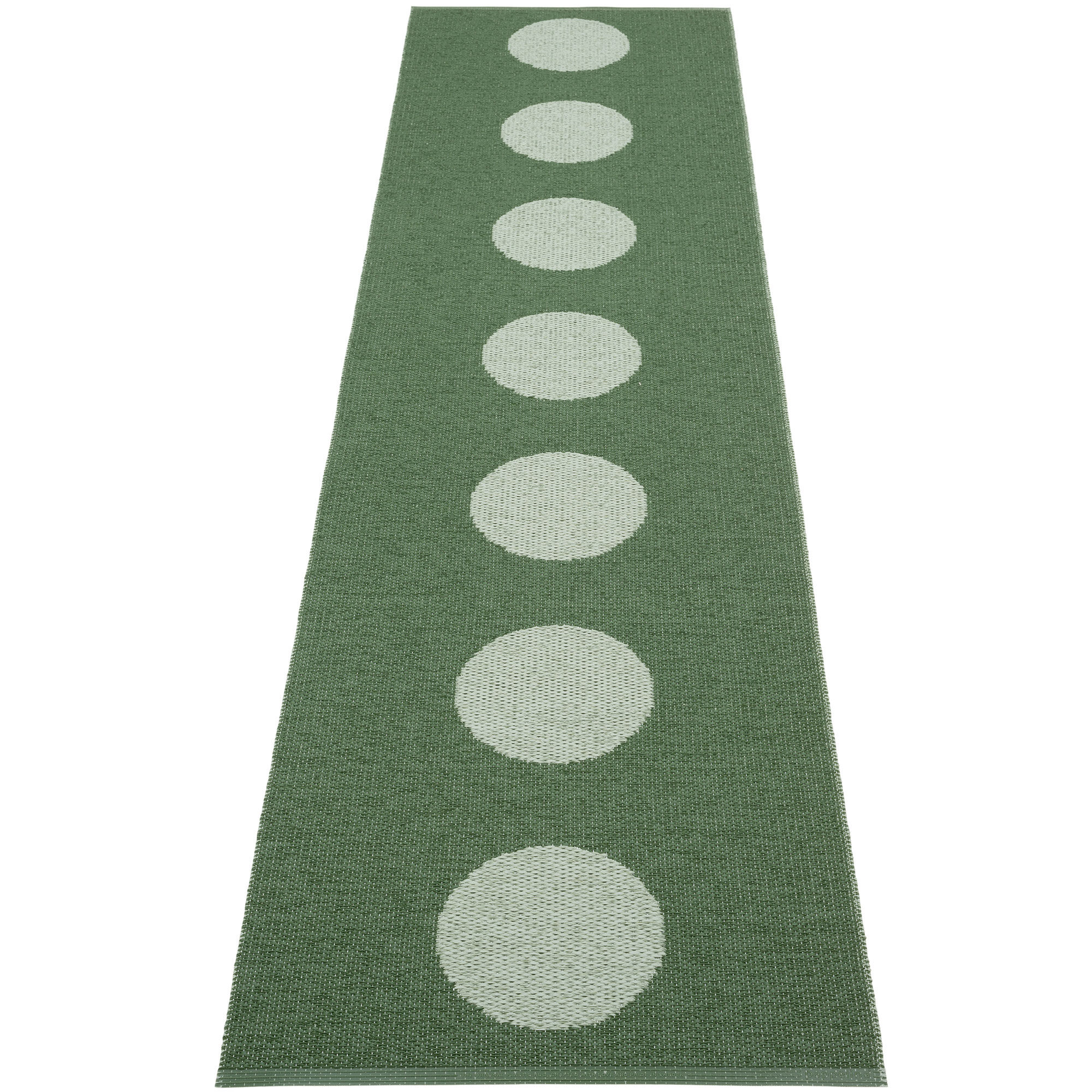 Pappelina Vera Pop Tæppe 70x280 Cm Leaf Misty Mint