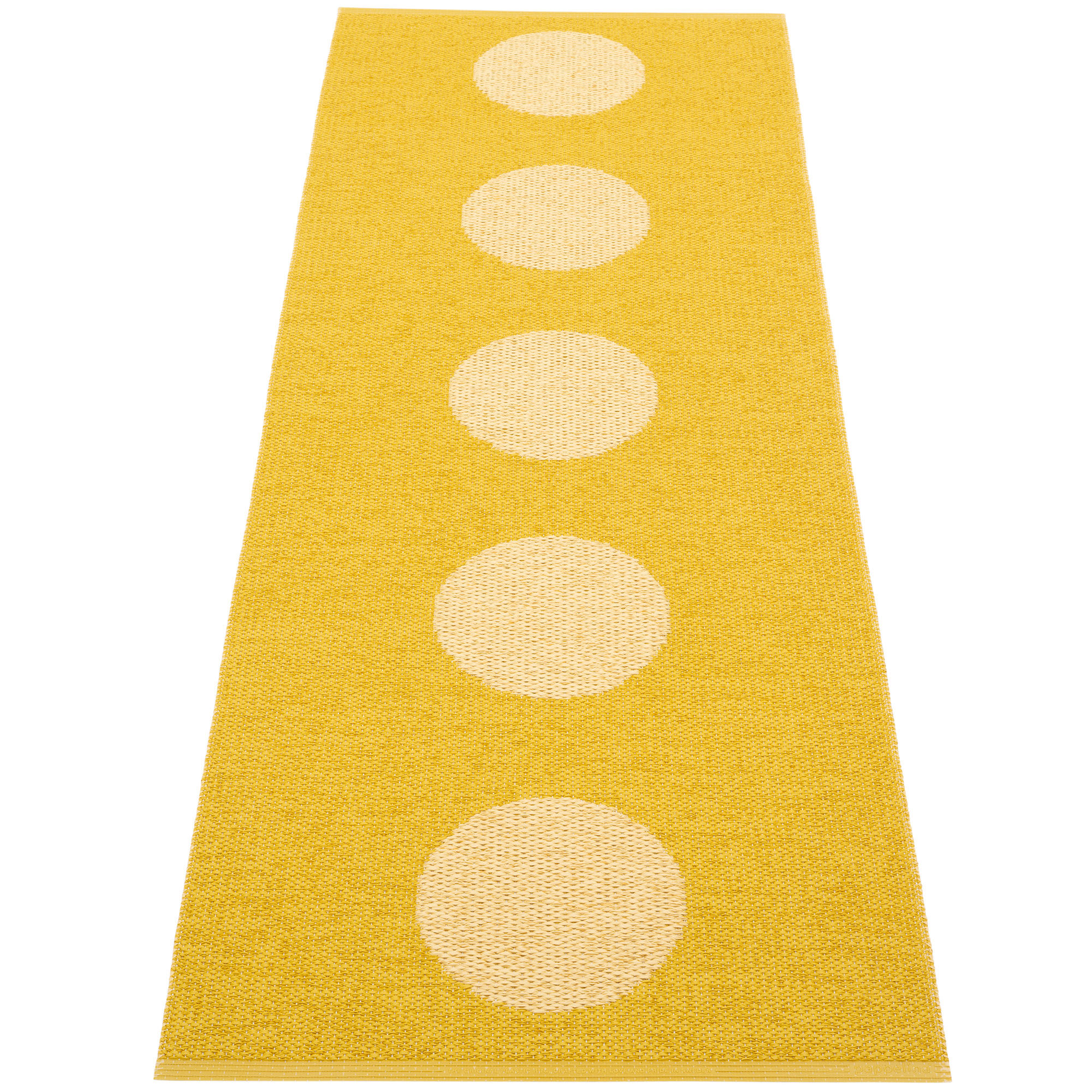 Pappelina Vera Pop Tæppe 70x200 Cm Mustard Gul