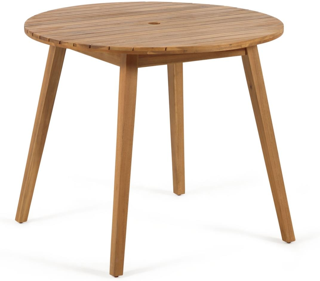 Parasolholder Parasolfod Kave Home Vilma Fsc Certificeret Massivt Akacietræ Natur ø4 Cm