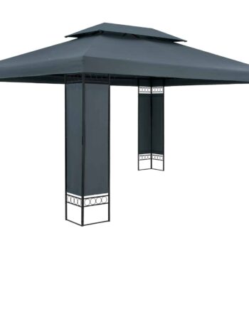 Pavillon Havetelt Havepavillon Elda 3x4m Metal Vandafvisende Luksus  Farve: Antracit