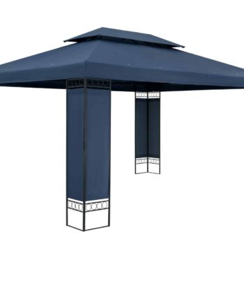 Pavillon Havetelt Havepavillon Elda 3x4m Metal Vandafvisende Luksus  Farve: Blå