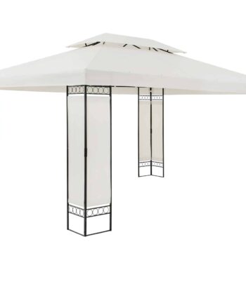 Pavillon Havetelt Havepavillon Elda 3x4m Metal Vandafvisende Luksus  Farve: Creme